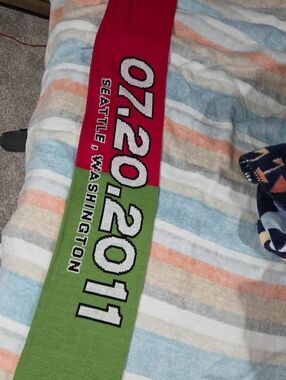 Seattle Washington 07.20.2011 Event Scarf - Red & Green